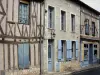 Provins - Facades of timber-framed houses in the upper town