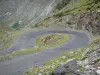 Pyrenees landscapes - Winding mountain road in the Pyrenees National Park