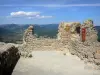 Quéribus castle - Remains of the fortress