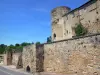 La Réole - Quat'Sos castle and ramparts of the medieval town 