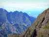 Réunion National Park - Ramparts of the Cilaos cirque, overlooking the coast of La Réunion and the Indian Ocean