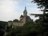 Rocamadour - Castle and trees, in the Regional Nature Park of the Quercy Limestone Plateaus