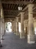 La Roche-Guyon - Town hall: pillars of the old seigniorial market hall
