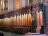 Rodez - Inside Notre-Dame cathedral: oak stalls