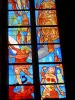Rodez - Inside the Notre-Dame Cathedral: stained glass window