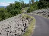 Roquelaure lava flow - Clapas of Thubiès, basalt scree