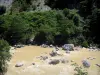 Roya gorges - Roya river, cliffs and shrubs