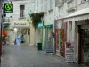 Les Sables-d'Olonne - Narrow shopping lane of the town centre lined with houses and shops