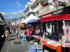 Saint-André - Stalls of the Saint-André market