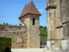 Saint-Antoine-l'Abbaye - Gate and abbey church