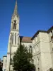 Saint-Antonin-Noble-Val - Saint-Antonin church of Neo-Gothic style and former Génovéfains convent