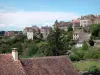 Saint-Benoît-du-Sault - En la azotea con vistas a las casas de la aldea