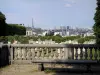 Saint-Cloud estate - View of the city of Paris and the Eiffel Tower