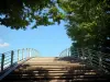 Saint-Denis canal - Footbridge spanning the canal