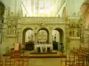 Saint-Florentin - Inside the Saint-Florentin church: stone rood screen