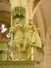 Saint-Florentin - Inside the Saint-Florentin church: equestrian statue of Saint Martin
