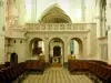 Saint-Florentin - Inside the Saint-Florentin church: stalls and stone rood screen