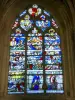 Saint-Florentin - Inside the Saint-Florentin church: Apocalypse stained glass window