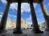 Saint-Germain-en-Laye - View of the castle of Saint-Germain-en-Laye from the columns of the Saint-Germain church