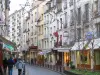 Saint-Germain-en-Laye - Shopping street in the city with its shops and houses