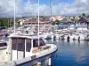 Saint-Gilles-les-Bains - Fishing port and marina with its moored boats