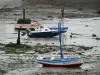 Saint-Gilles-Croix-de-Vie - Barcos en la marea baja