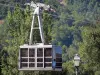 Saint-Lary-Soulan - Spa town and ski resort: cable car; in the Aure valley