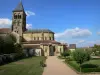 Saint-Menoux church - Saint-Menoux Romanesque church and garden
