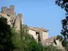 Saint-Montan - Remains of the castle and stone houses of the medieval village