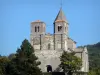 Saint-Nectaire - Saint-Nectaire Romanesque church, in the Auvergne Volcanic Regional Nature Park, in the Monts Dore mountain area 