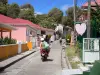 Les Saintes - Small street of Terre-de-Haut lined with houses