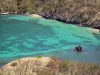 Les Saintes - View of the turquoise waters of Les Saintes archipelago