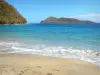 Les Saintes - Beach of the Crawen cove with sea view