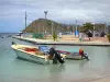 Les Saintes - Playground by the sea and boats on the water