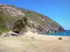 Les Saintes - Beach of the Rodrigue cove on the Terre-de-Haut island