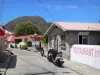 Les Saintes - Street with houses on the island of Terre-de-Haut