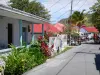 Les Saintes - Street and houses of Terre-de-Haut