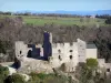 Saissac - Saissac Cathar castle in a green area