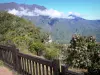 Salazie cirque - Réunion National Park: view of the Piton des Neiges peak and the Salazie cirque from the Bélouve belvedere