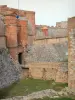 Salses forteress - View of the castle entrance