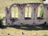 La Sauve-Majeure abbey - Gothic windows of the refectory 
