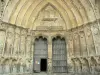 Sées cathedral - Portal of Notre-Dame cathedral of Gothic style