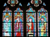 Sées cathedral - Inside the Notre-Dame cathedral of Gothic style: stained glass windows