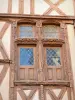 Sens - Window of the half-timbered house of Abraham