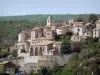 Simiane-la-Rotonde - Saint-Jean bell tower, Sainte-Victoire church and houses of the hilltop Provençal village