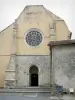 Sorde-l'Abbaye - West portal and facade of the Saint-Jean de Sorde abbey church