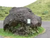 Soufrière - Vulkanisch gesteente op het voormalige parkeerterrein van het Savannah naar Mules