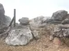 Soufrière - Fumarolen aan de top van de vulkaan