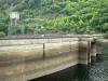 Stuwdam van Chastang - Hydro-elektrische dam en waterreservoir bovenstrooms