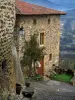 Ternand - Casas de piedra en la aldea, en la Tierra de Oro de Piedra (Beaujolais)